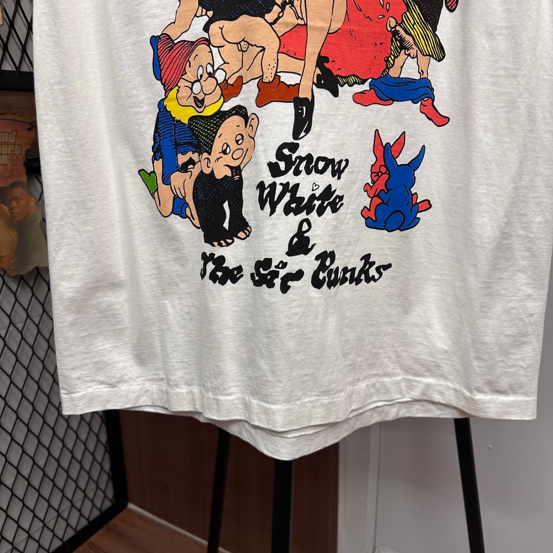 White Snow White Print T-Shirt 상품이미지4