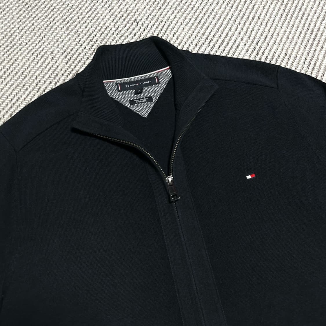 [M] Tommy 타미힐피거 네이비 집업 니트 상품이미지2