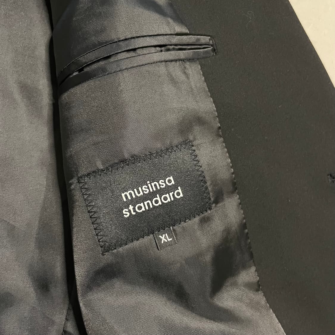 정품 무신사스탠다드 블랙 오버핏 블레이저 자켓 상품이미지7