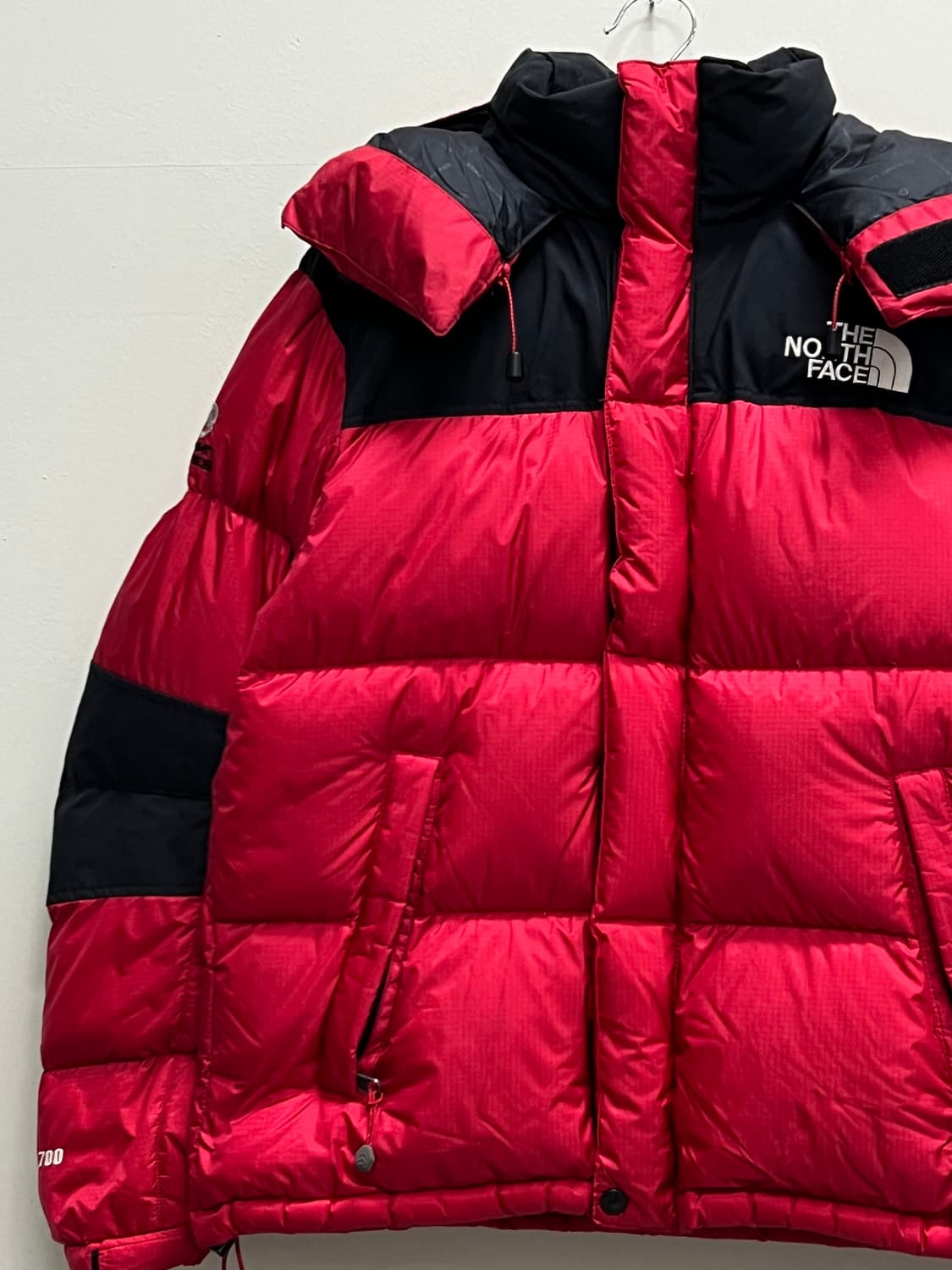 노스페이스 윈드스토퍼 드롭 700필 구스다운 패딩 자켓 레드 상품이미지3