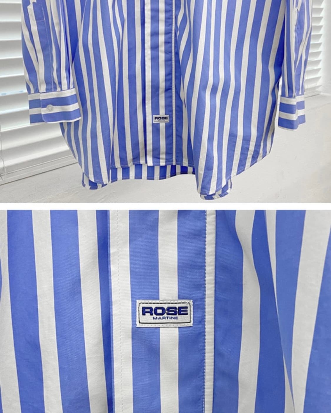 마틴로즈 스트라이프 셔츠 자켓 상품이미지4