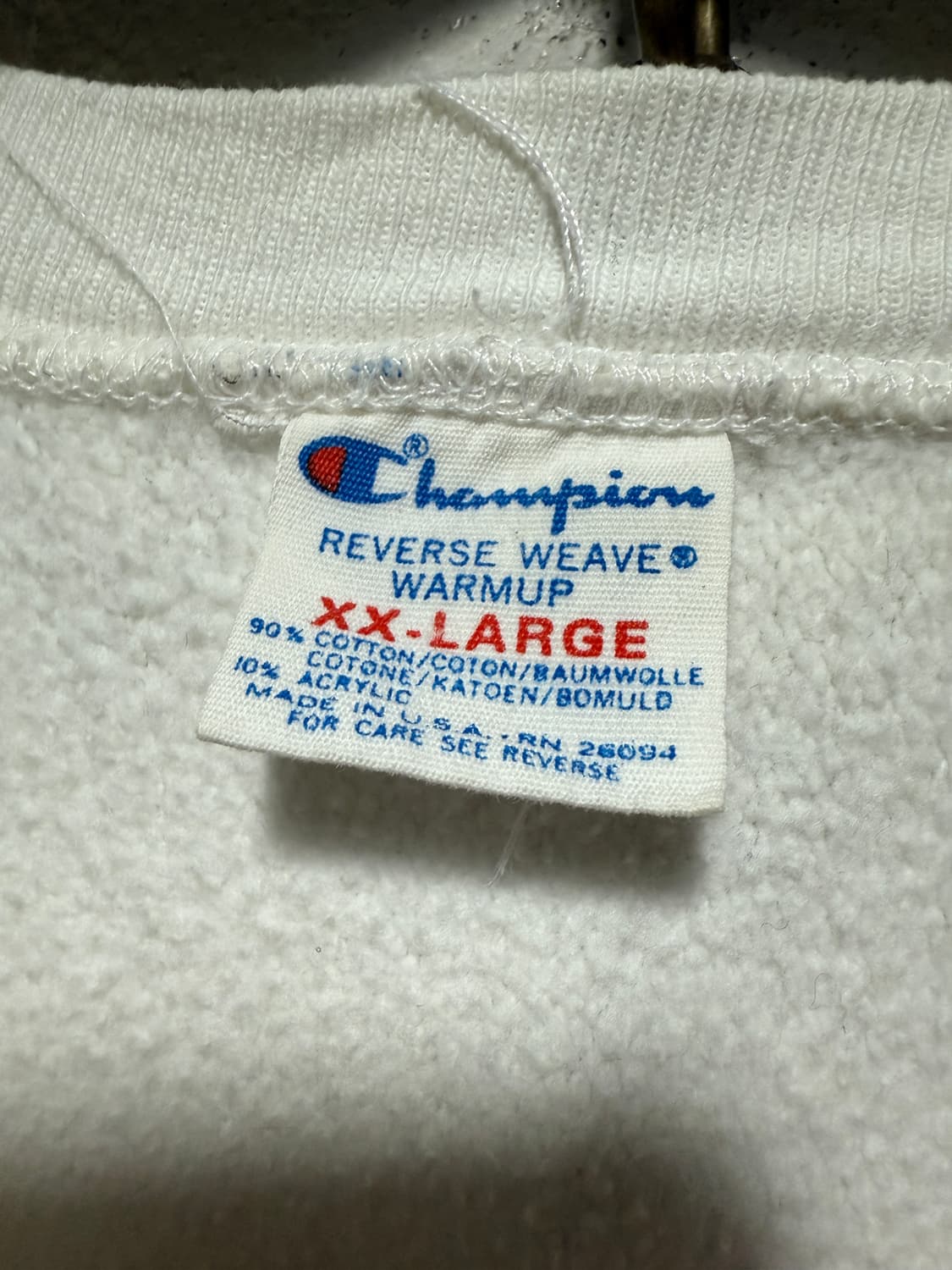 Champion 80s 웨스턴 일리노이 대학 웜업 리버스위브 스웻셔츠 상품이미지9