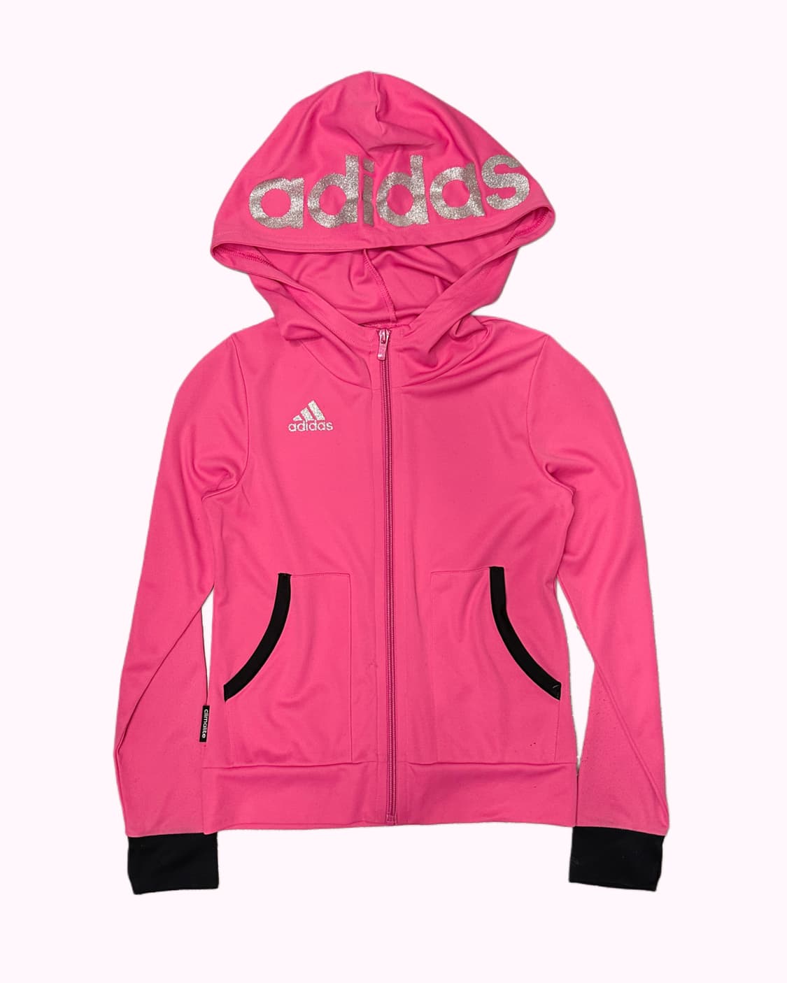 pink crop hood zip-up 상품이미지1