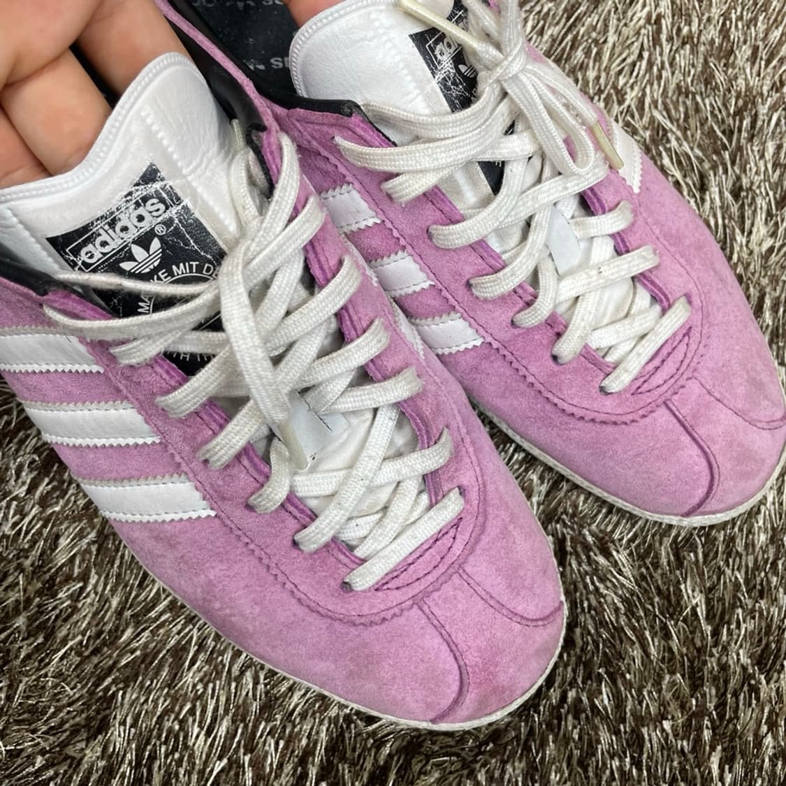 아디다스 adidas 퍼플 가젤 스웨이드 스니커즈 235 상품이미지4
