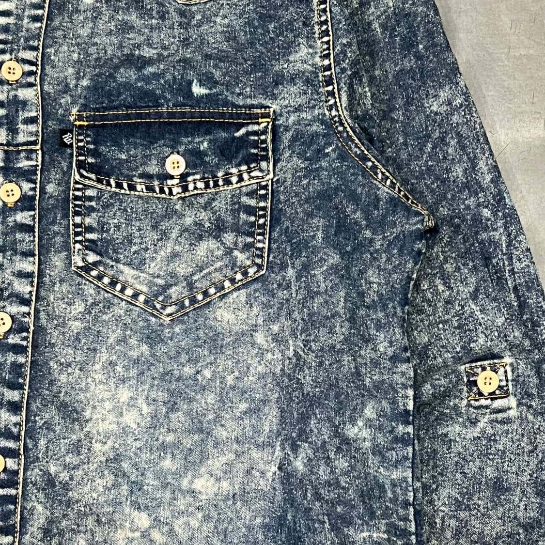  로카웨어 워싱 데님 셔츠 y16066 상품이미지4