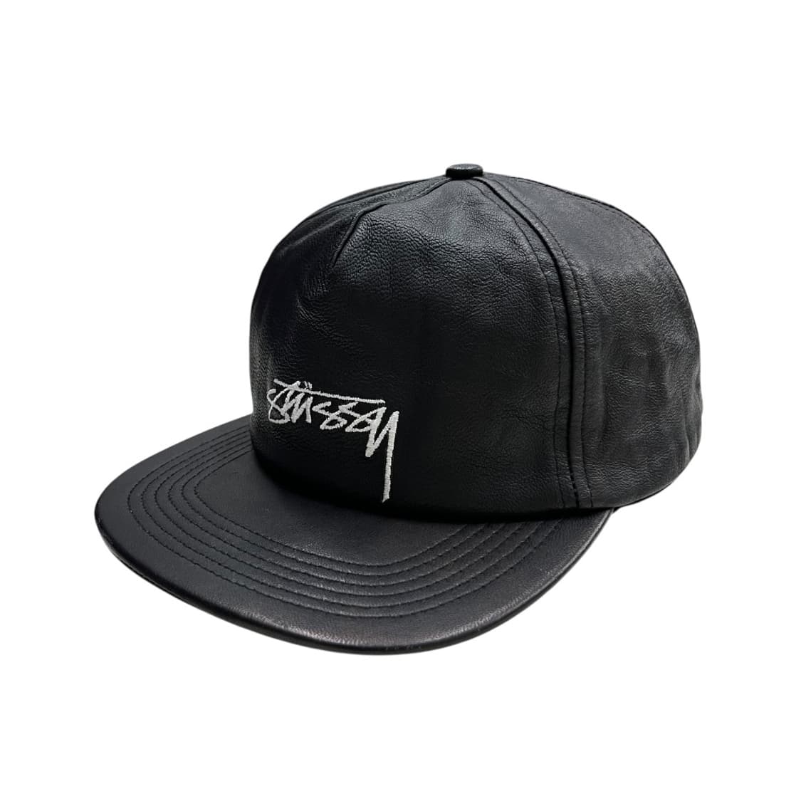 스투시 레더 블랙 스냅백 상품이미지7