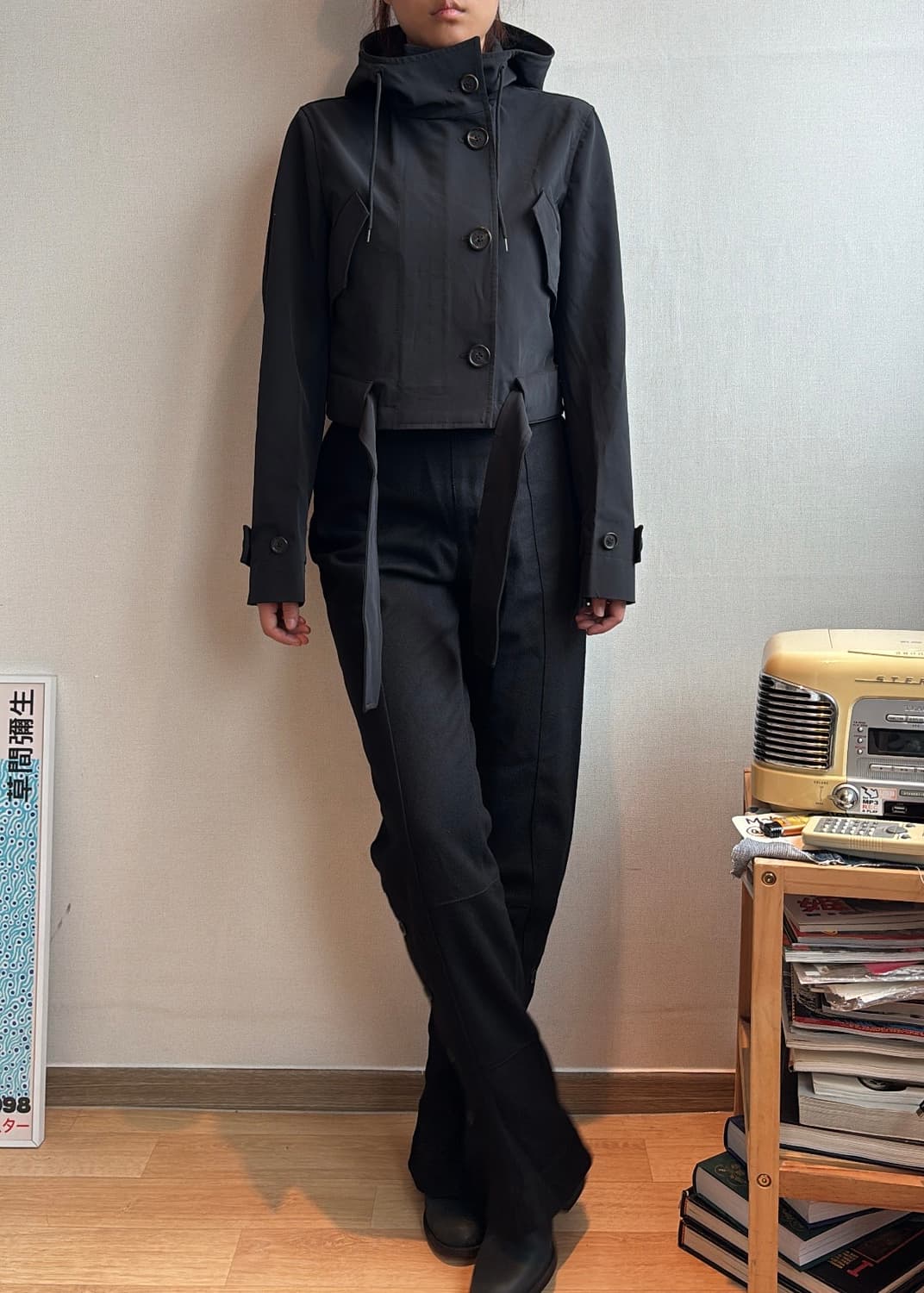 00‘s 프라다 아카이브 버튼 크롭 자켓 상품이미지5