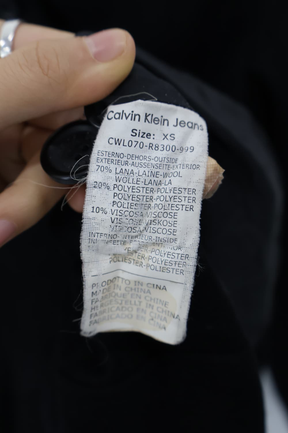 90s Calvin Klein Double-Breasted  Coat 상품이미지10