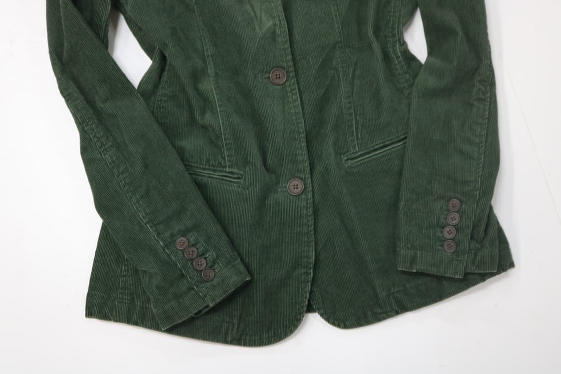 Racy Jeans 빈티지 딥그린 코듀로이 테일러드 자켓 (S) 상품이미지4