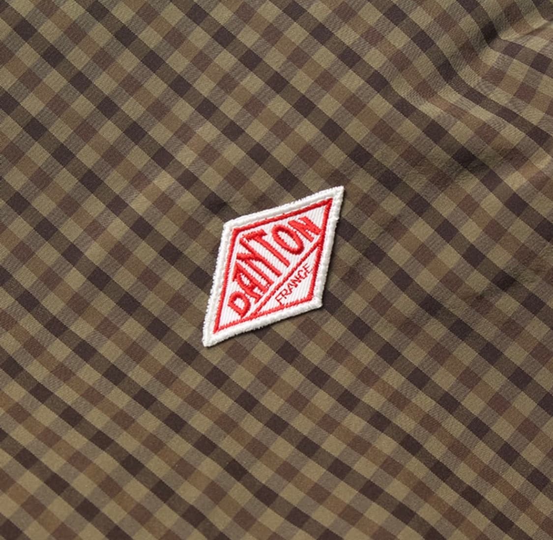 DANTON 단톤 나일론 100 체크 코트 브라운 42 상품이미지3