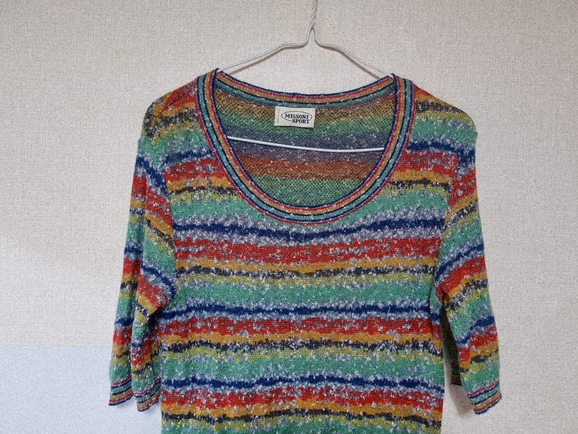 미쏘니 이탈리아 정품 반소매니트 66사이즈  상품이미지2