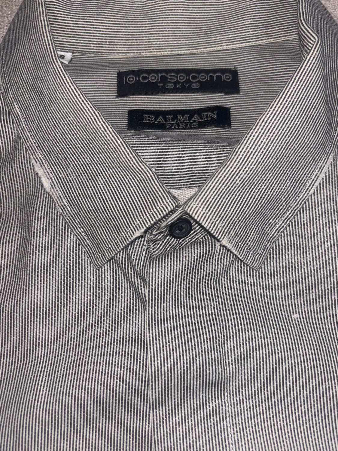 발망 스트라이프 밀리터리 견장 셔츠 48 상품이미지3