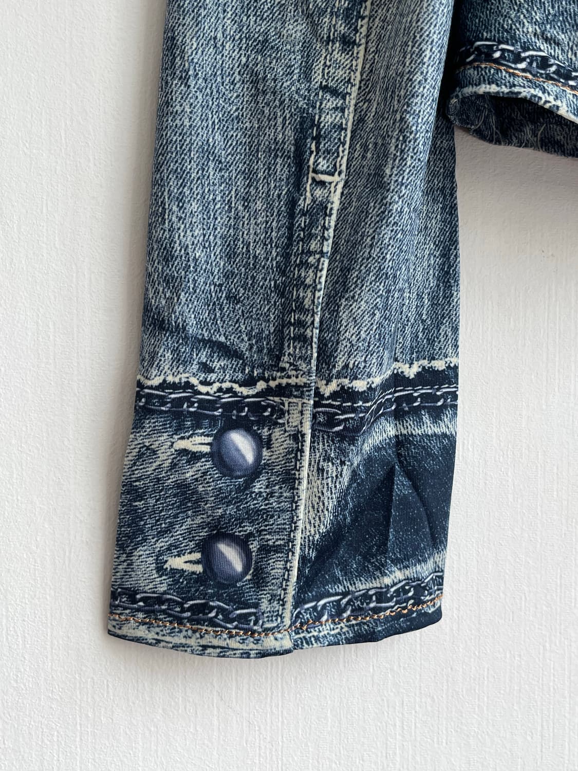 RENAULT.JEANS 페이크 데님 집업 자켓  상품이미지4