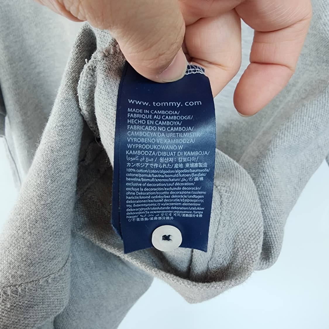 타미힐피거 그레이 반팔 티셔츠 상품이미지6