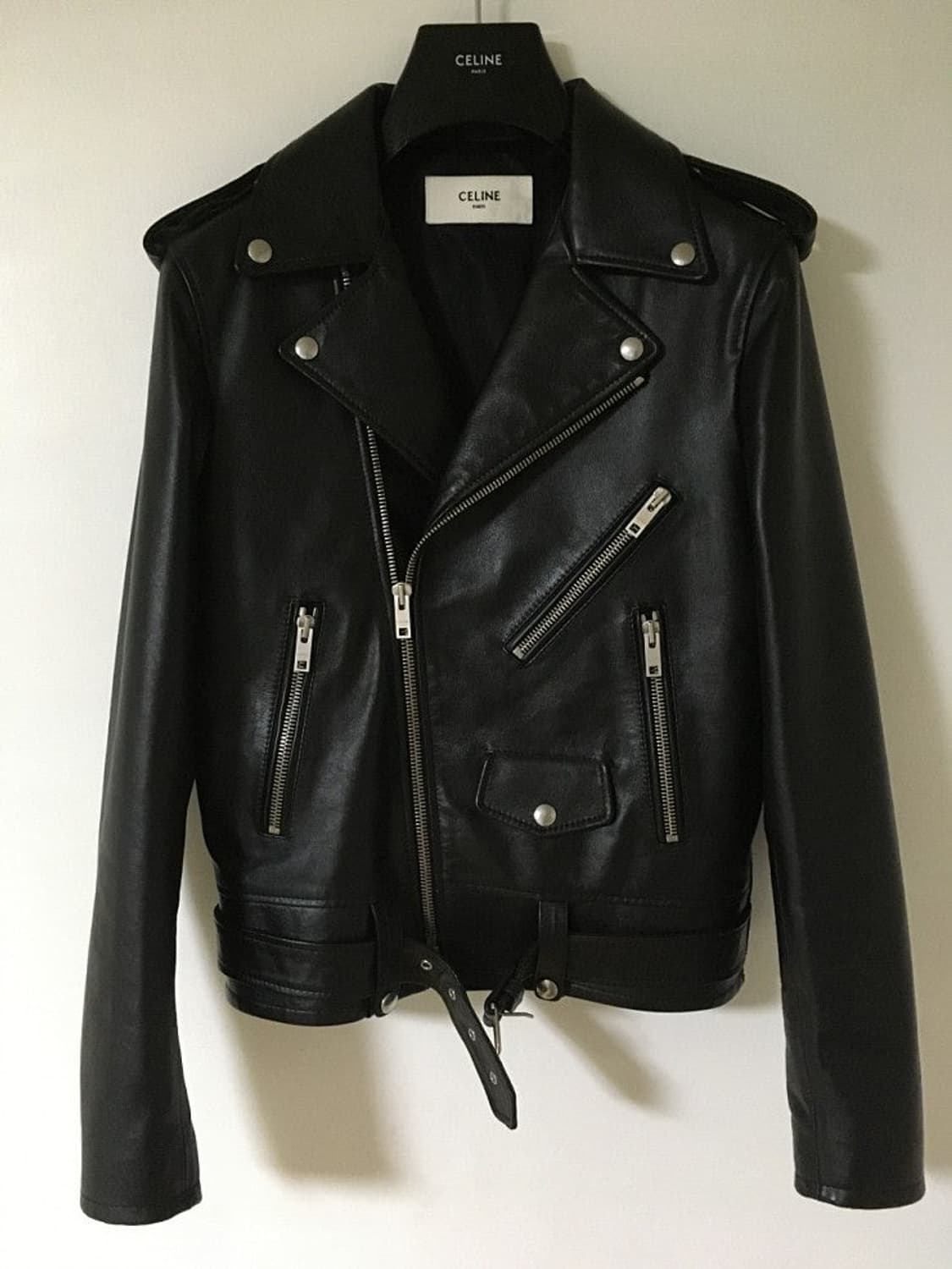 셀린느 클래식 바이커 레더 자켓 52사이즈 상품이미지1