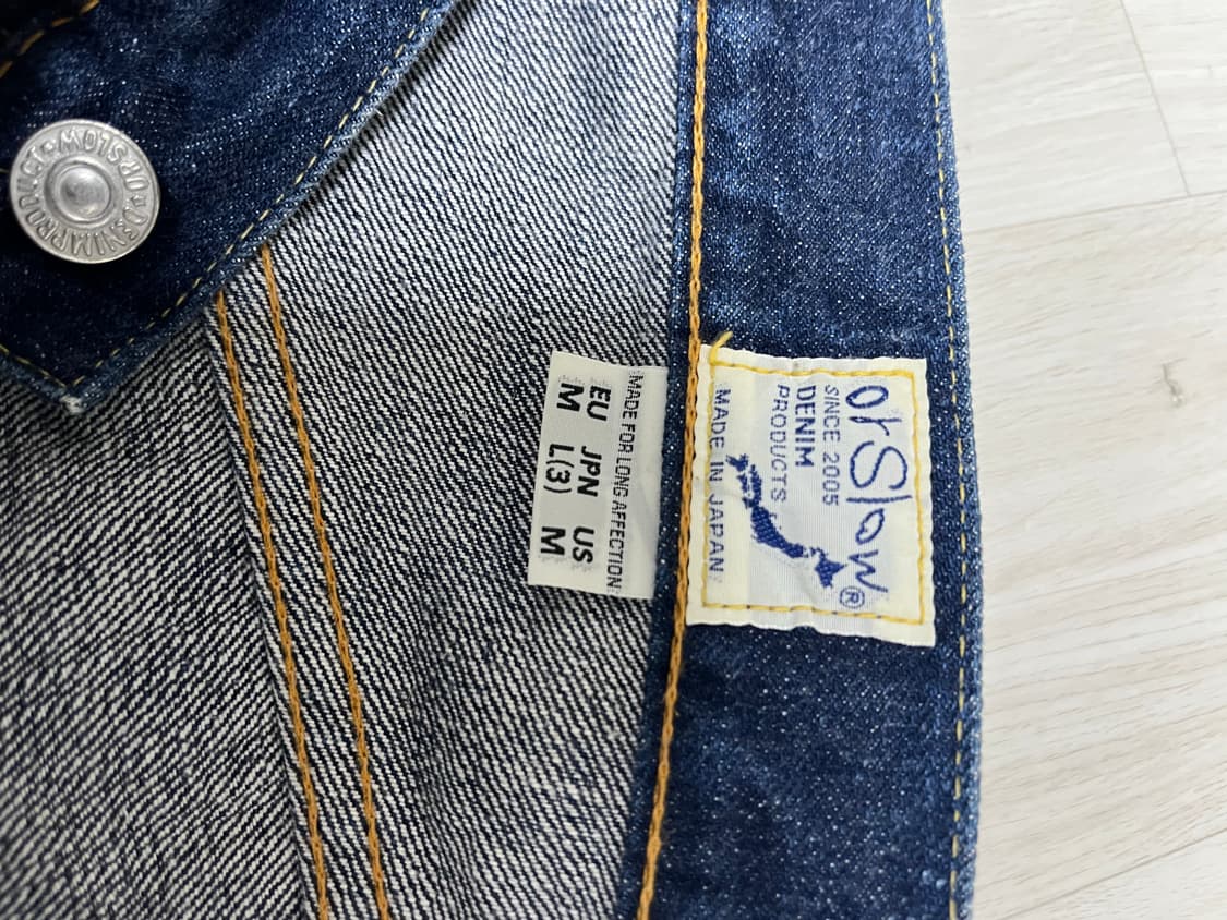 오어슬로우 105 원워시 셀비지 3사이즈 상품이미지4