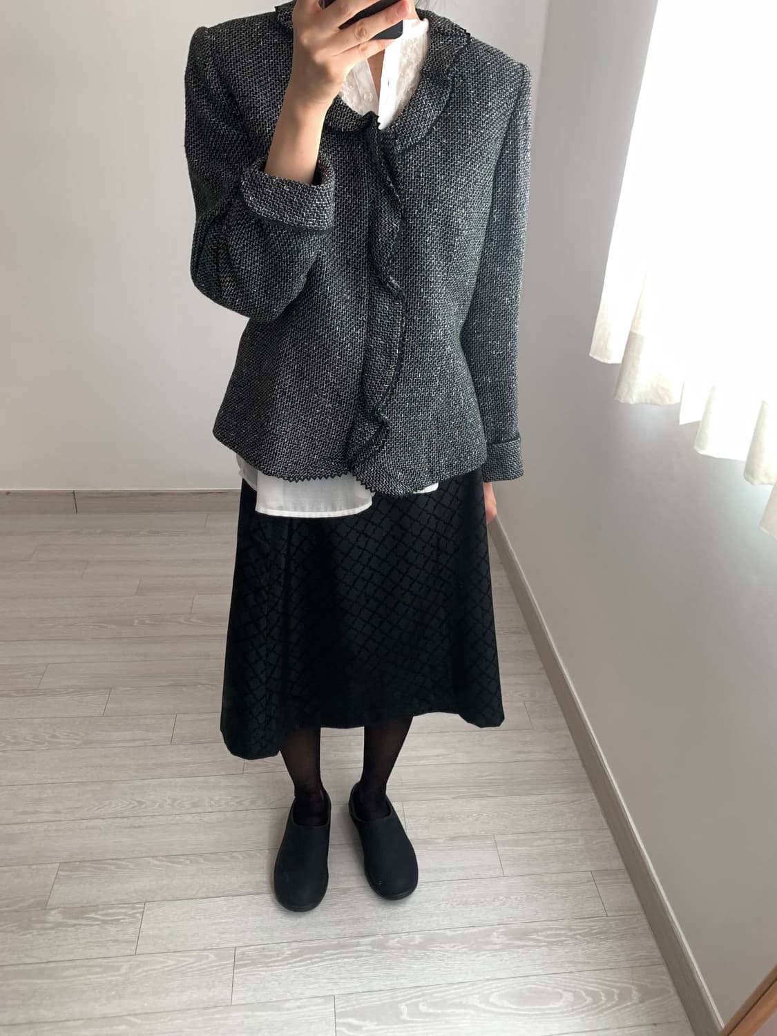 ruffle tweed jacket 상품이미지5