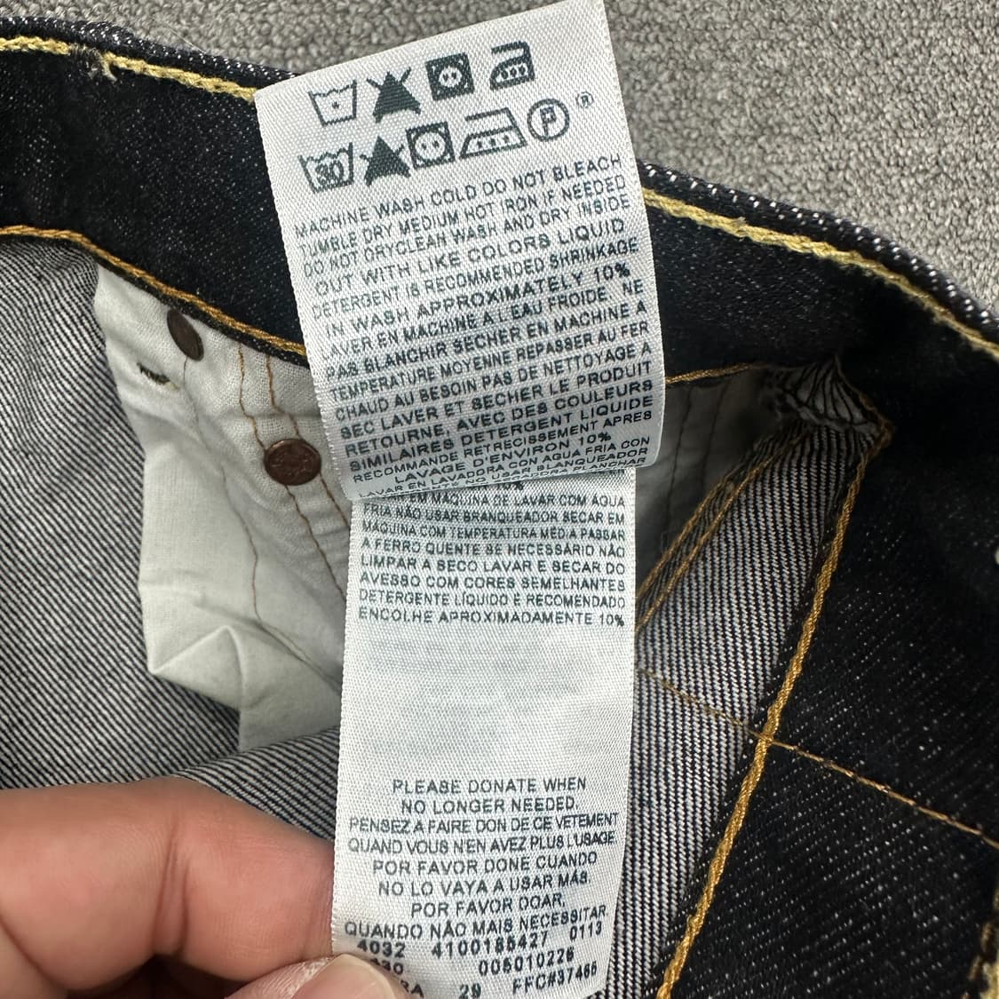 리바이스 501 데님팬츠 상품이미지5