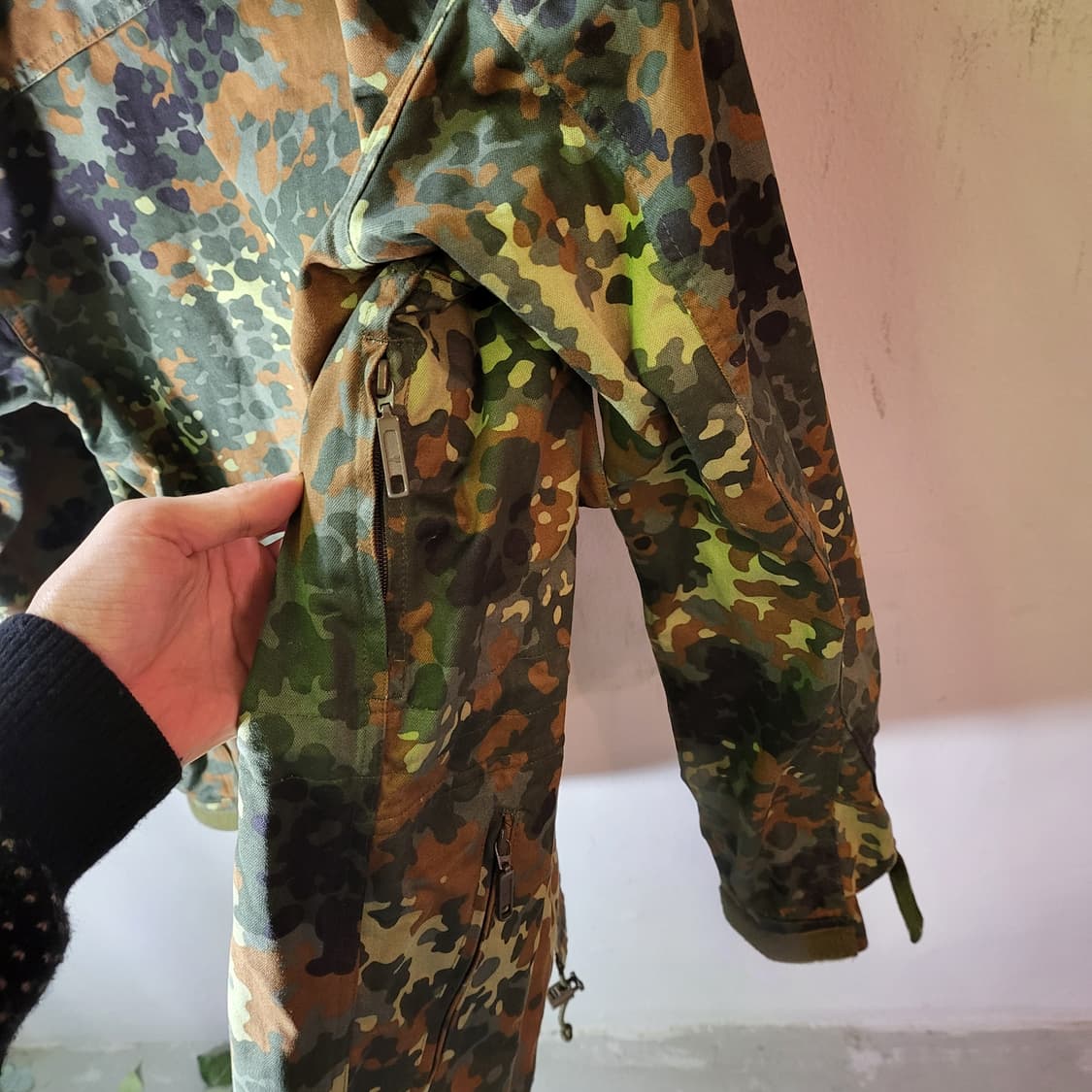 90s 독일군 빈티지 플랙탄 야상 파카 자켓 상품이미지6