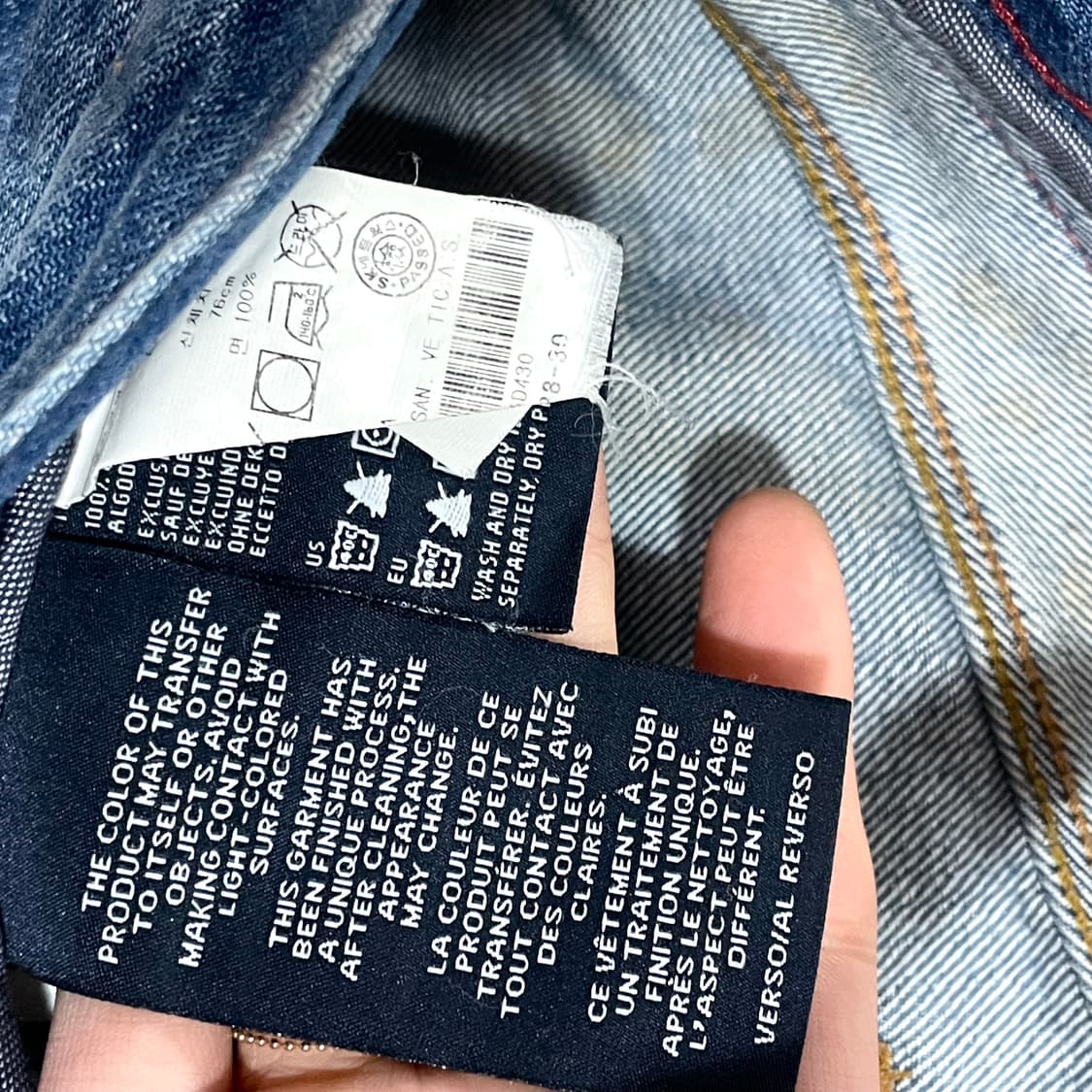 타미힐피거 중청 워싱 데님팬츠 허리 30 상품이미지4