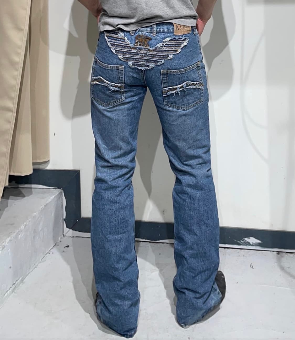 Vintage Armani Jeans Boots Cut Denim 상품이미지1