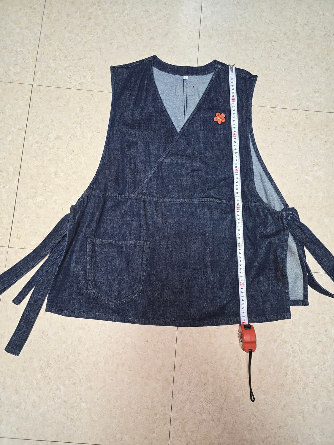 겐조 데님 베스트 L / 세븐틴 민규 착용모델 상품이미지2