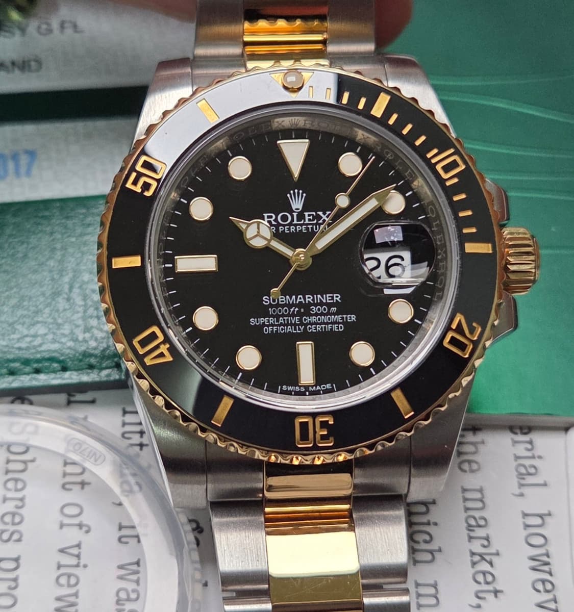롤렉스 서브마리너 흑콤 골드콤비 116613LN 오토매틱  상품이미지1