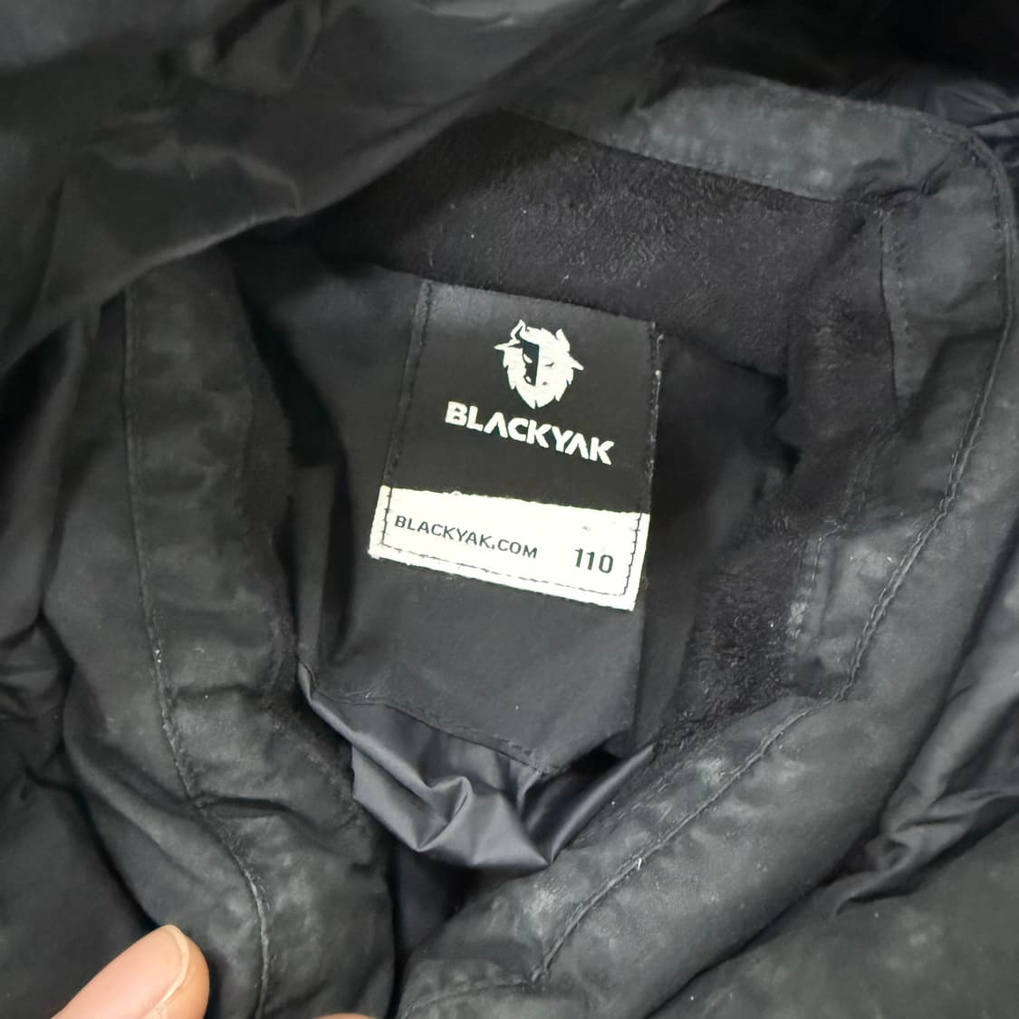 [110] 블랙야크 키즈 블랙 구스다운 롱패딩 1230T2 상품이미지3