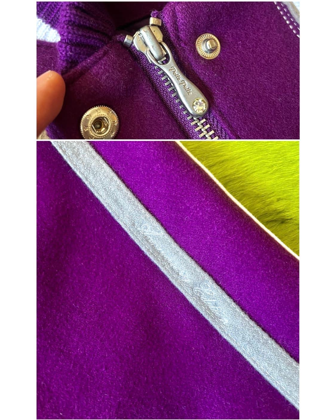 Pelle Pelle Spike Studs Wool Varsity JK 상품이미지8