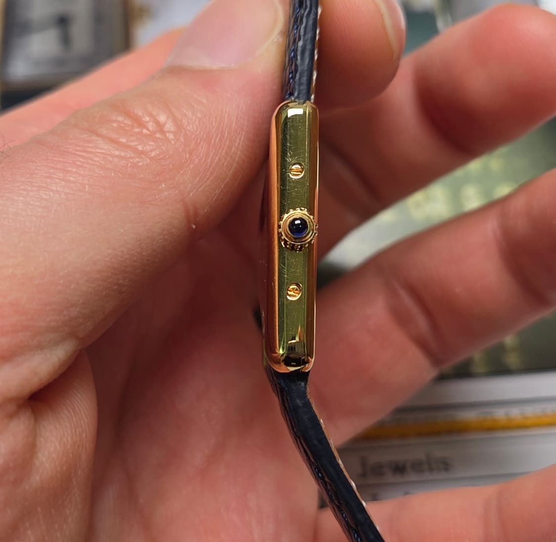 빈티지 까르띠에 머스트드 탱크 오리지널 희귀 실버로만 쿼츠 여성용 (감정 상품이미지7