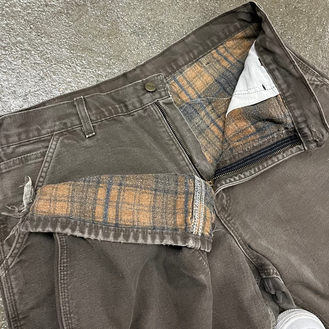 Carhartt 플란넬 라인드 카펜터 팬츠 (36“) 상품이미지6