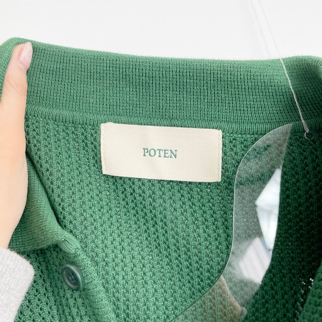 F1 포텐 POTEN 카라 니트 가디건 105사이즈 상품이미지4