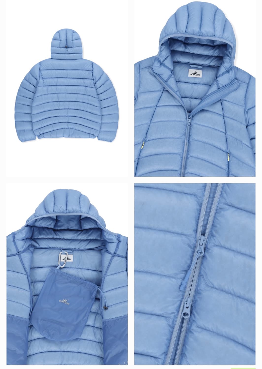 썬러브 Hooded Fly Light Down Jacket 상품이미지2
