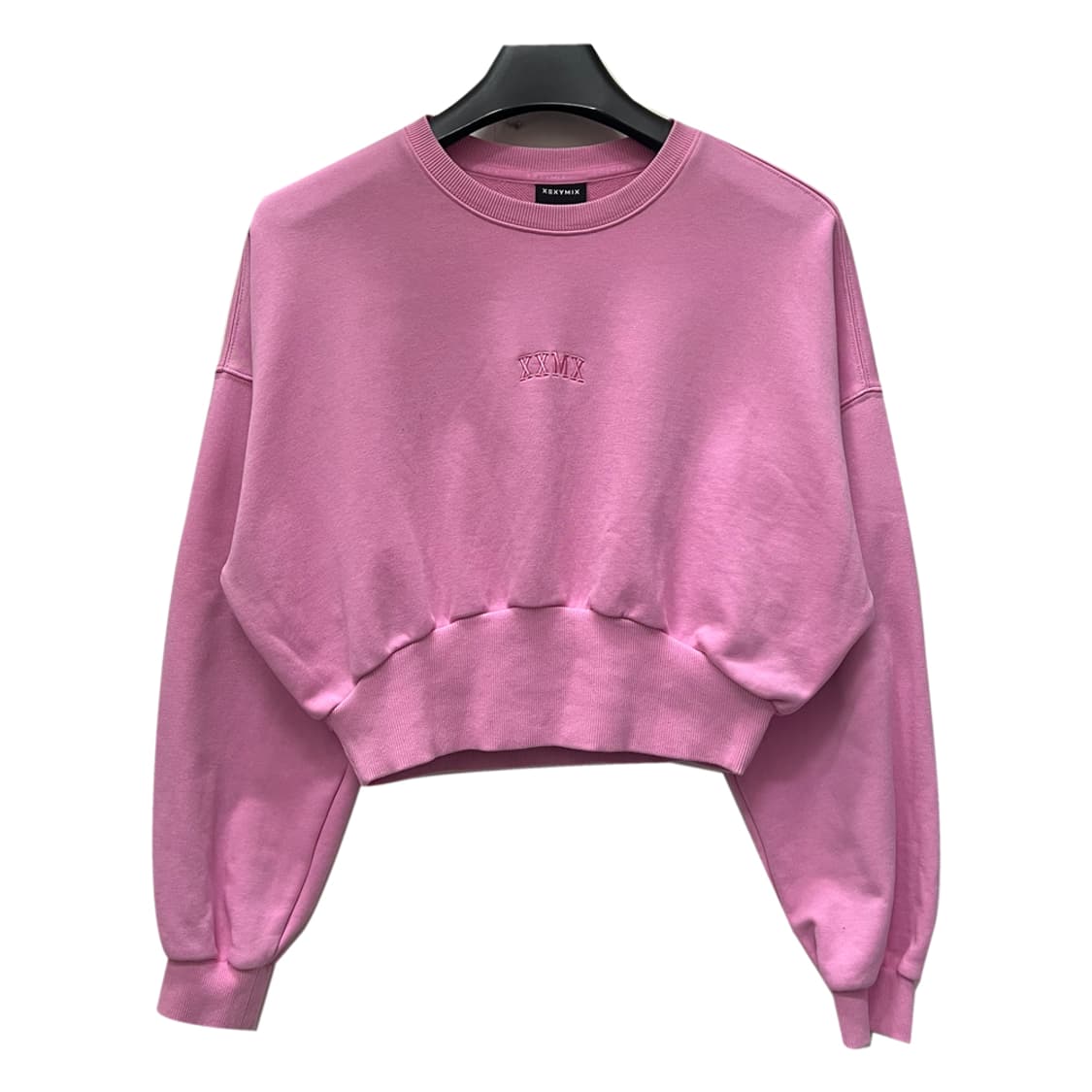 젝시믹스 와이드 밴딩 크롭 맨투맨 S 상품이미지1