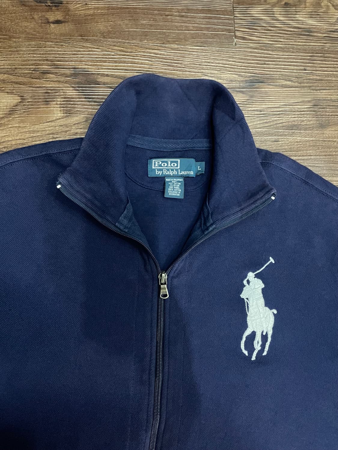 폴로 빅포니 코튼 집업 자켓 네이비 상품이미지2