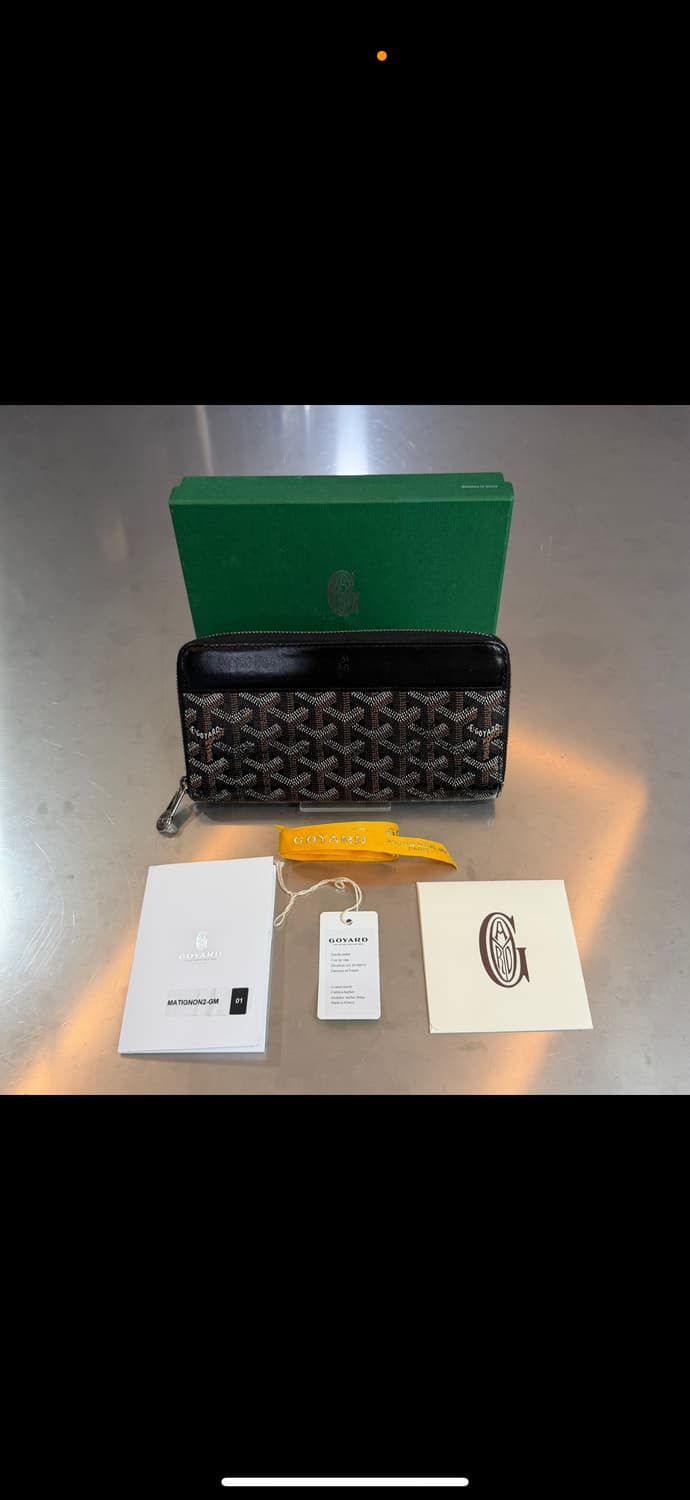 [고야드전포점] 고야드 클래식 블랙 마티뇽 GM 지퍼 장지갑 상품이미지1