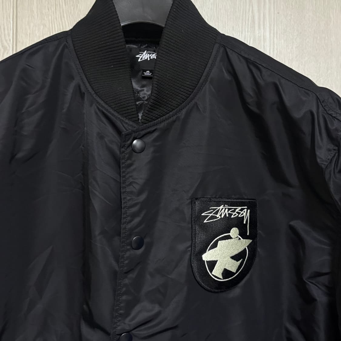 [M] 스투시 서프맨 스타디움 자켓 블랙 상품이미지2