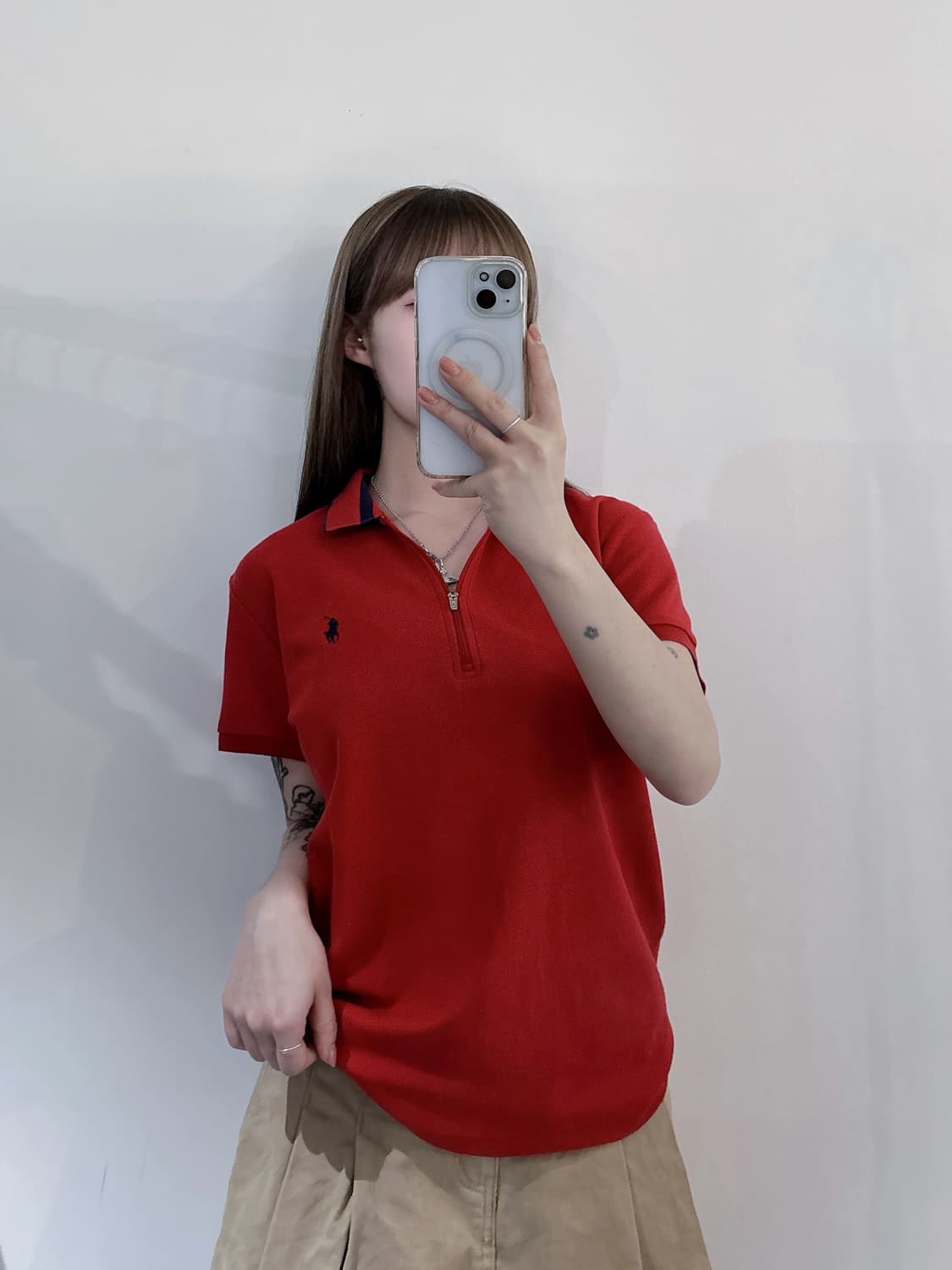 폴로랄프로렌 골프 반집업 카라티 상품이미지1