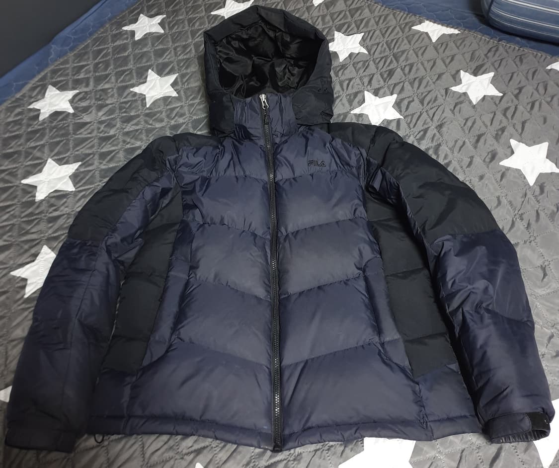 FILA 덕다운 후드 패딩 네이비 (L) 상품이미지1