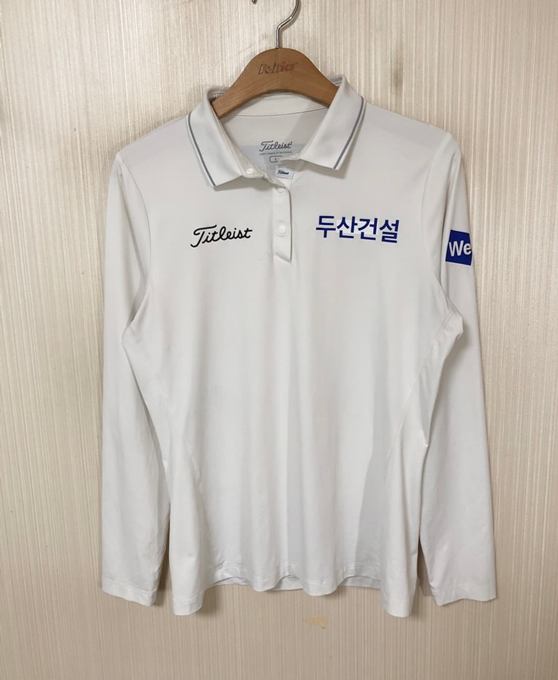 타이틀리스트 두산건설 We've골프단 선수지급실착 골프셔츠 L(95) 상품이미지1