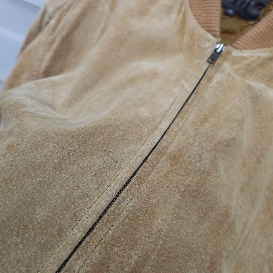 JAPAN 80-90s 빈티지 스웨이드 봄버 자켓- M 상품이미지6