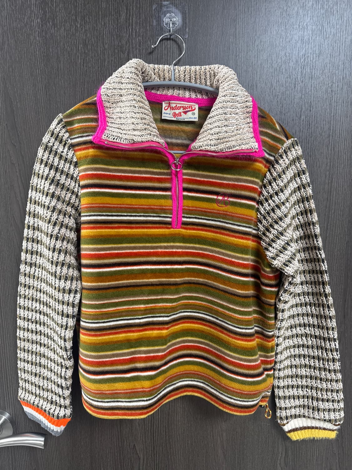 앤더슨벨 플리스 니트 상품이미지1