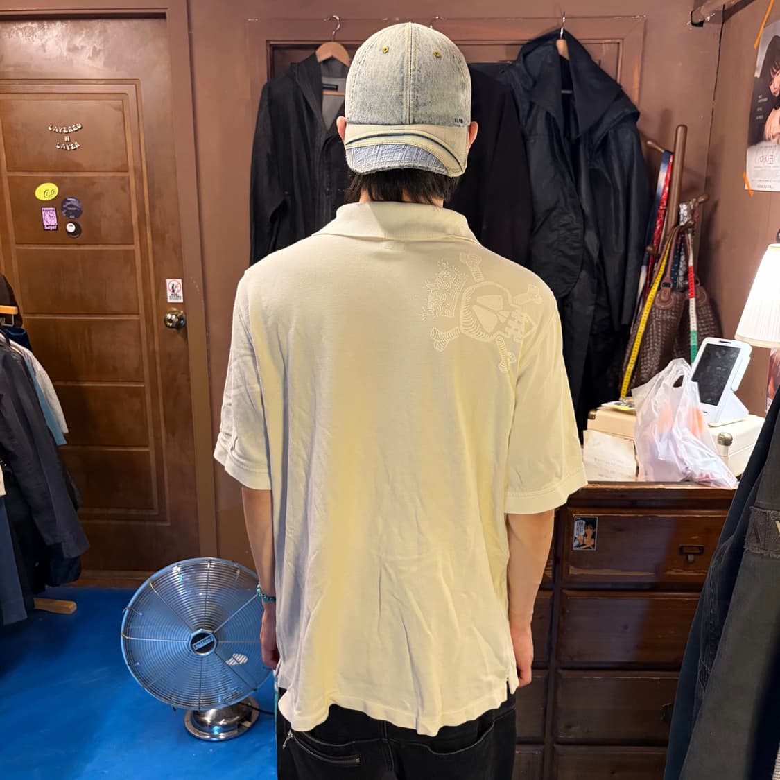90S STUSSY GEAR 크라운 스컬 폴로 티셔츠 상품이미지8