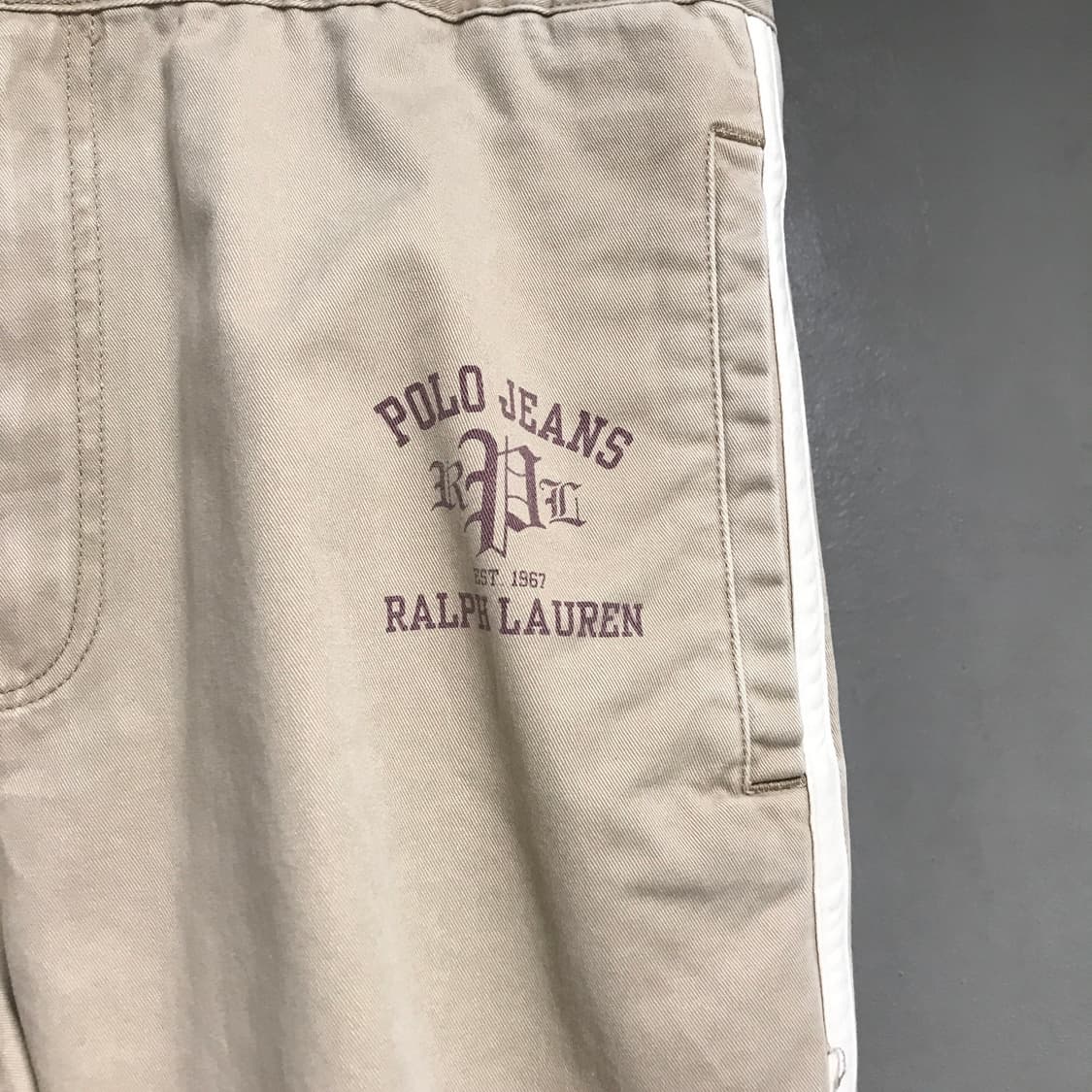 폴로 진스 밴딩 팬츠 베이지 M 상품이미지4