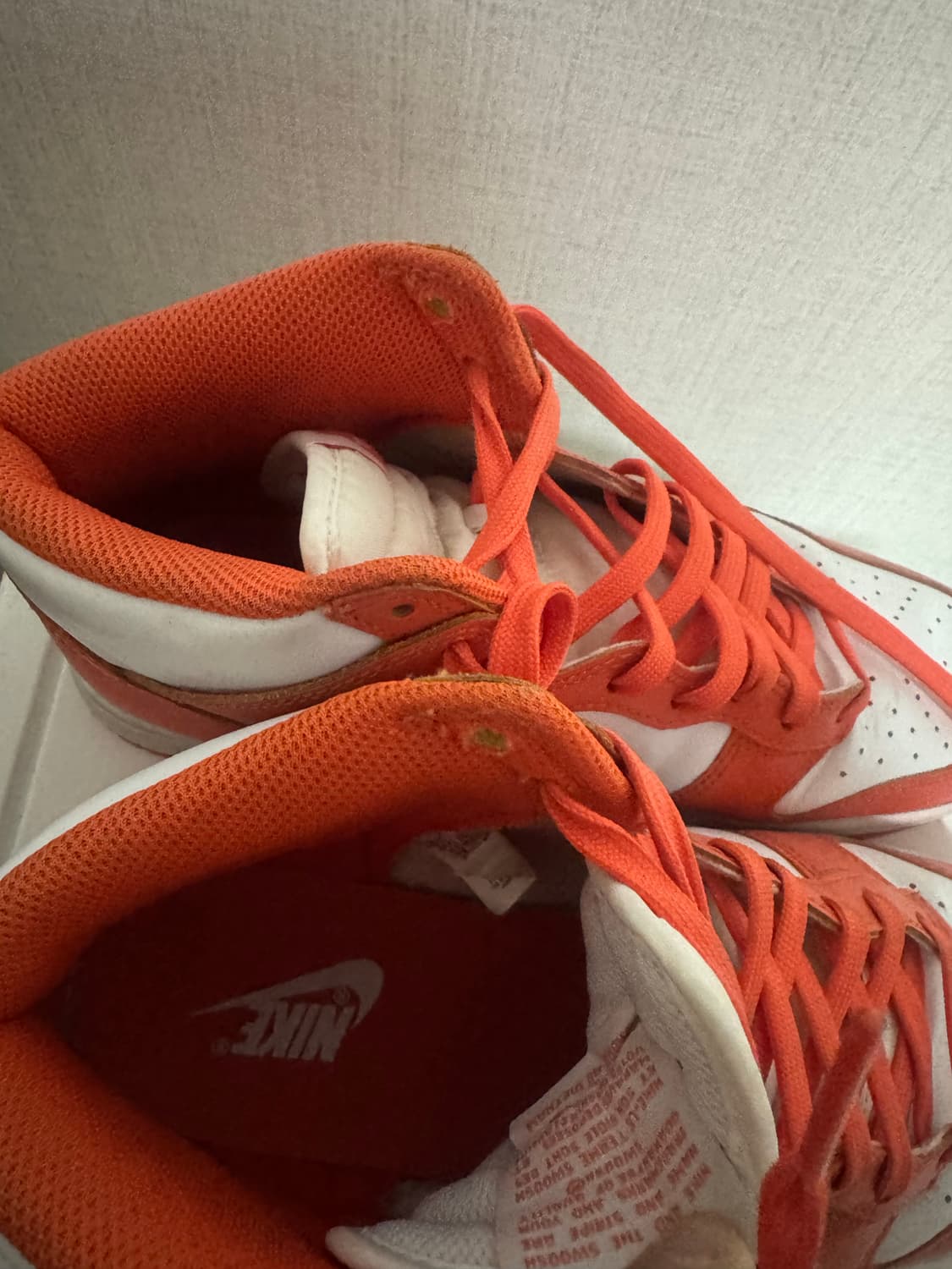 나이키 덩크 하이 레트로 오렌지 블레이즈 255 상품이미지5