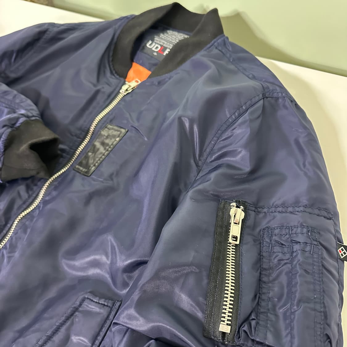 L 빈티지 루즈핏 네이비 MA1 항공자켓 상품이미지3