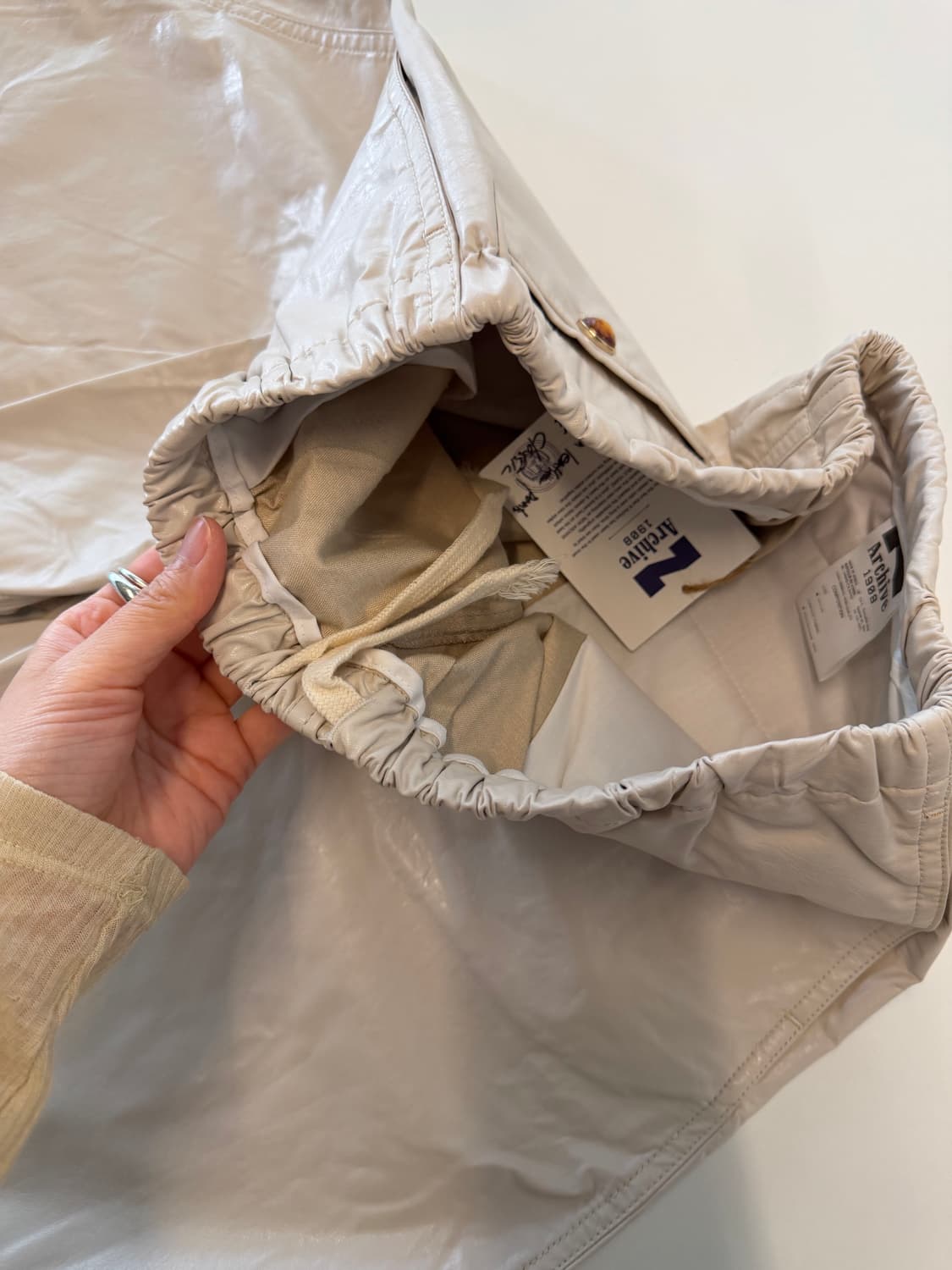 Narchive 비건레더 하프 팬츠 상품이미지5