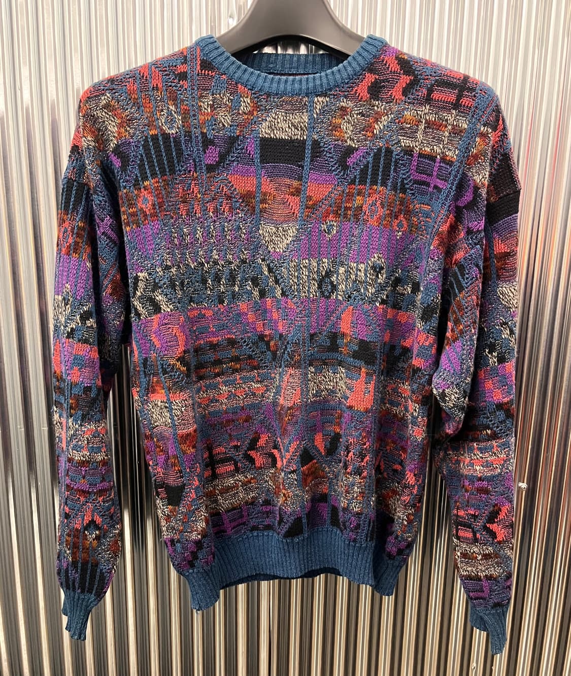 빈티지 이태리 패턴 니트 L 상품이미지2