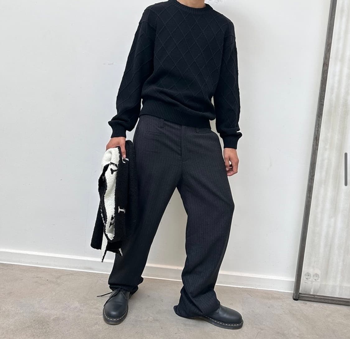 마뗑킴 DETAIL POINT STRIPE TROUSER  상품이미지3