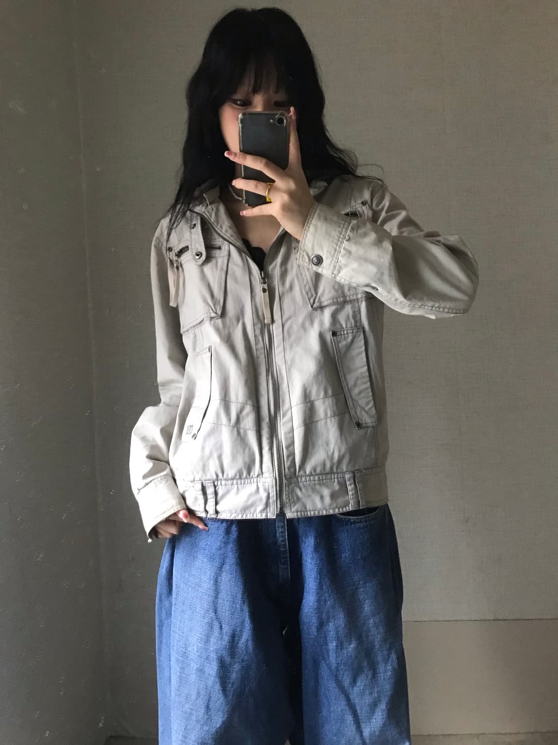 UGIZ 아이보리 후드 자켓 상품이미지2